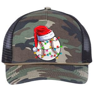 Christmas Baseball Santa Hat Funny Xmas Pajama Cute Gift Retro Rope Trucker Hat Cap