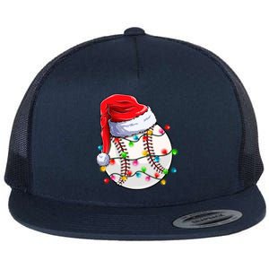 Christmas Baseball Santa Hat Funny Xmas Pajama Cute Gift Flat Bill Trucker Hat