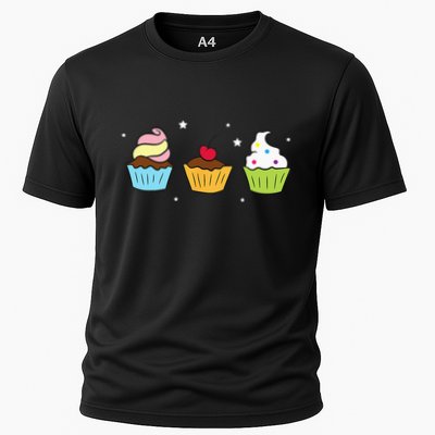 Cupcakes Baking Sweet Cupcakes Sweet Cupcake Baking Performance Shirt