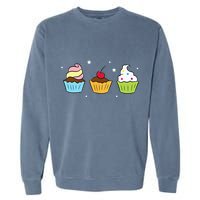 Cupcakes Baking Sweet Cupcakes Sweet Cupcake Baking Garment-Dyed Sweatshirt