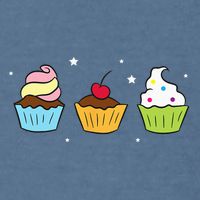 Cupcakes Baking Sweet Cupcakes Sweet Cupcake Baking Garment-Dyed Sweatshirt