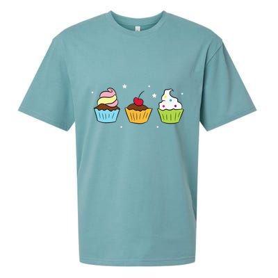 Cupcakes Baking Sweet Cupcakes Sweet Cupcake Baking Sueded Cloud Jersey T-Shirt