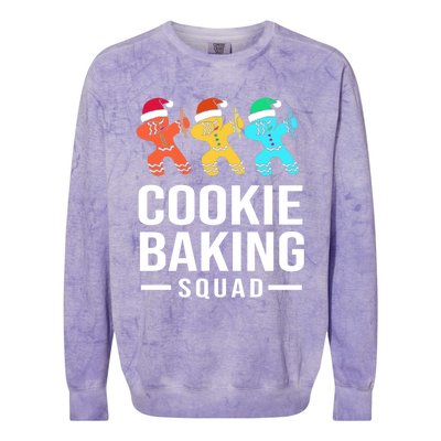 Cookie Baking Squad Christmas Cookie Baking Crew Gift Colorblast Crewneck Sweatshirt