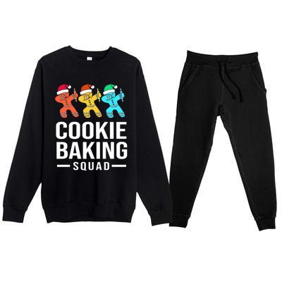 Cookie Baking Squad Christmas Cookie Baking Crew Gift Premium Crewneck Sweatsuit Set