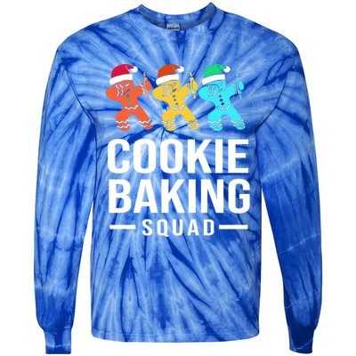 Cookie Baking Squad Christmas Cookie Baking Crew Gift Tie-Dye Long Sleeve Shirt