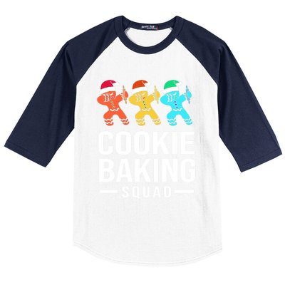 Cookie Baking Squad Christmas Cookie Baking Crew Gift Baseball Sleeve Shirt