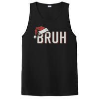 Christmas Bruh Santa Hat Holiday Meme Bro Greeting PosiCharge Competitor Tank