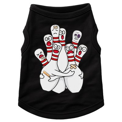 Cartoon Bowling Scared Bowling Pins Funny Sport Bowler Doggie Tank