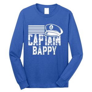 Captain Bappy Sailing Captain Hat Boat Owner Boating Sweatshirt Long Sleeve Shirt