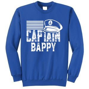 Captain Bappy Sailing Captain Hat Boat Owner Boating Sweatshirt Sweatshirt