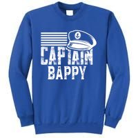 Captain Bappy Sailing Captain Hat Boat Owner Boating Sweatshirt Sweatshirt