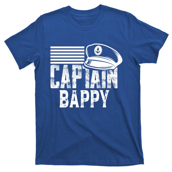 Captain Bappy Sailing Captain Hat Boat Owner Boating Sweatshirt T-Shirt