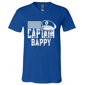 Captain Bappy Sailing Captain Hat Boat Owner Boating Sweatshirt V-Neck T-Shirt