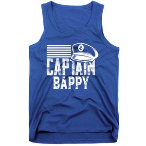 Captain Bappy Sailing Captain Hat Boat Owner Boating Sweatshirt Tank Top