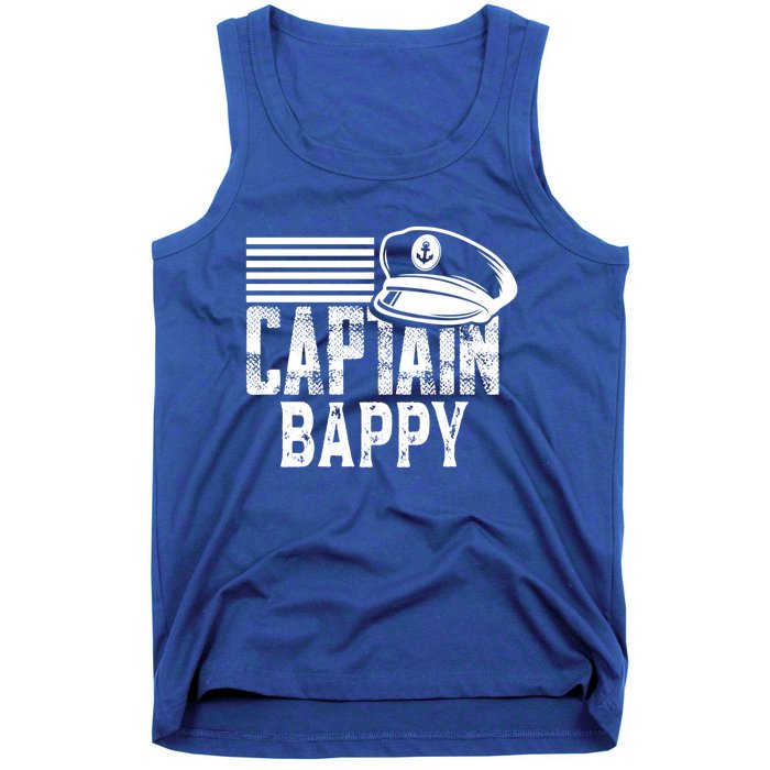 Captain Bappy Sailing Captain Hat Boat Owner Boating Sweatshirt Tank Top