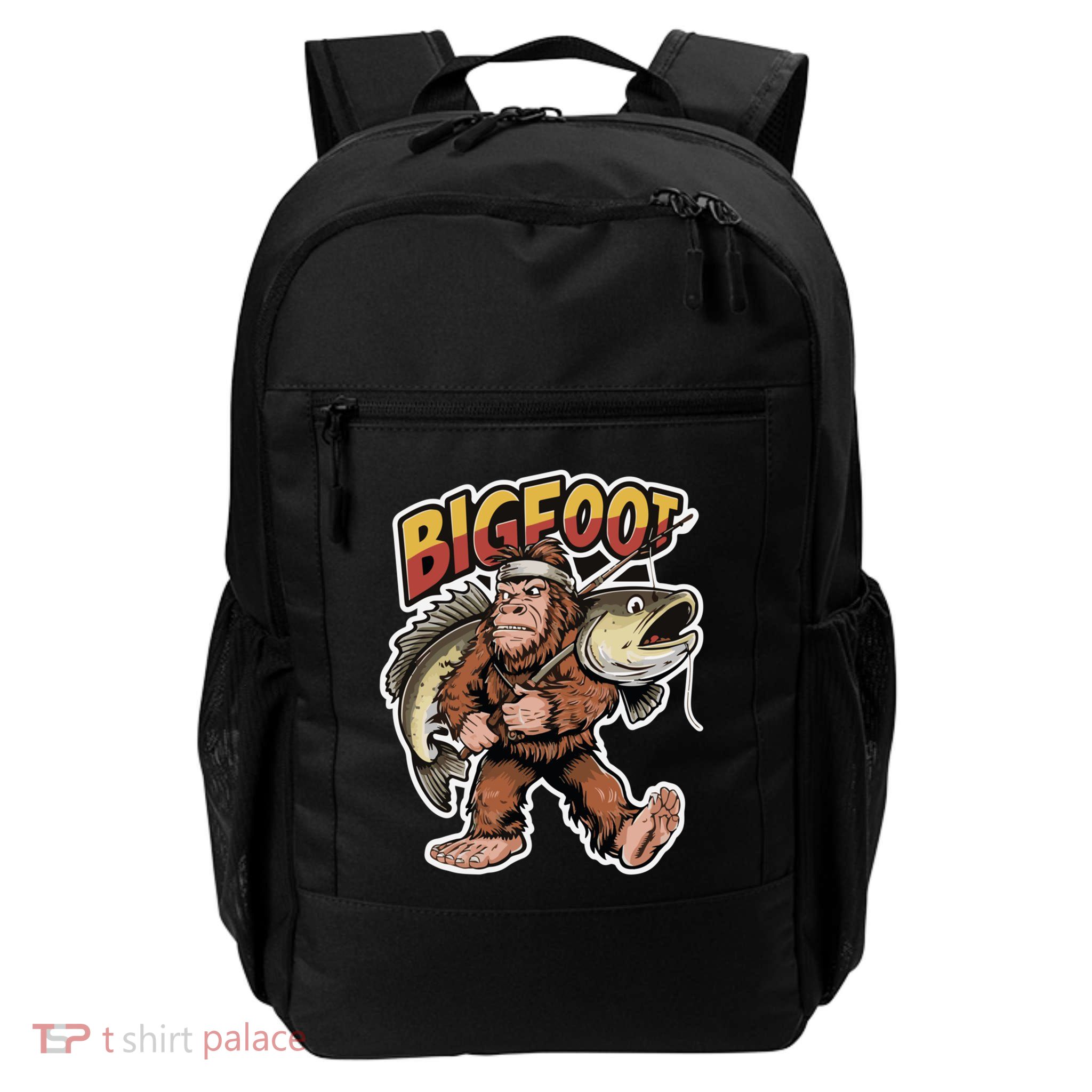 Catfishing Bigfoot Sasquatch Hunting Catfish Catfisher Gift Daily Commute Backpack