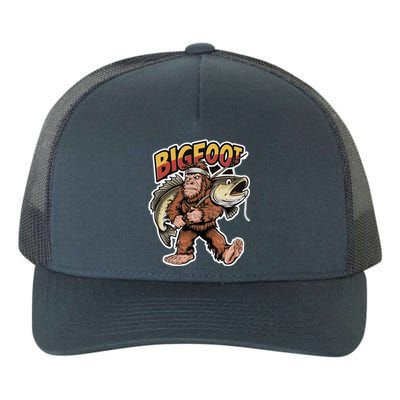 Catfishing Bigfoot Sasquatch Hunting Catfish Catfisher Gift Yupoong Adult 5-Panel Trucker Hat