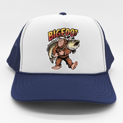 Catfishing Bigfoot Sasquatch Hunting Catfish Catfisher Gift Trucker Hat