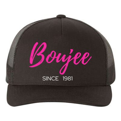 Classy Boujee Since 1981 Gift Yupoong Adult 5-Panel Trucker Hat