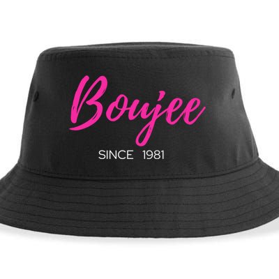 Classy Boujee Since 1981 Gift Sustainable Bucket Hat