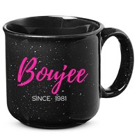 Classy Boujee Since 1981 Gift 15oz Campfire Ceramic Mug