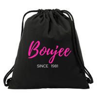 Classy Boujee Since 1981 Gift Drawstring Bag
