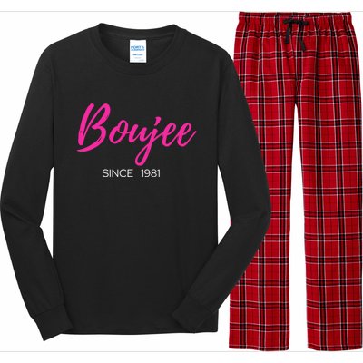 Classy Boujee Since 1981 Gift Long Sleeve Pajama Set