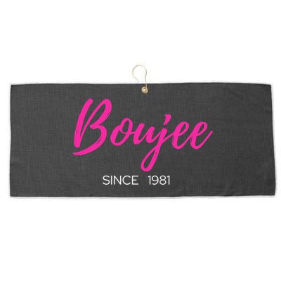 Classy Boujee Since 1981 Gift Large Microfiber Waffle Golf Towel