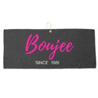 Classy Boujee Since 1981 Gift Large Microfiber Waffle Golf Towel