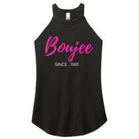 Classy Boujee Since 1981 Gift Women's Perfect Tri Rocker Tank