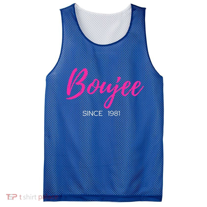 Classy Boujee Since 1981 Gift Mesh Reversible Basketball Jersey Tank