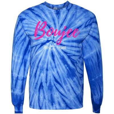 Classy Boujee Since 1981 Gift Tie-Dye Long Sleeve Shirt