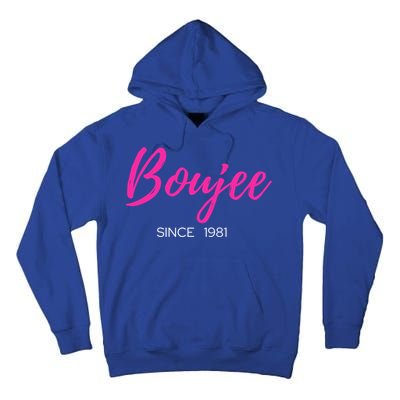 Classy Boujee Since 1981 Gift Tall Hoodie