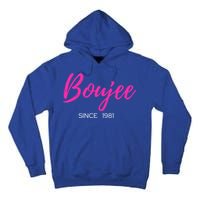 Classy Boujee Since 1981 Gift Tall Hoodie