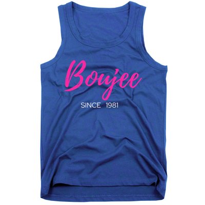 Classy Boujee Since 1981 Gift Tank Top