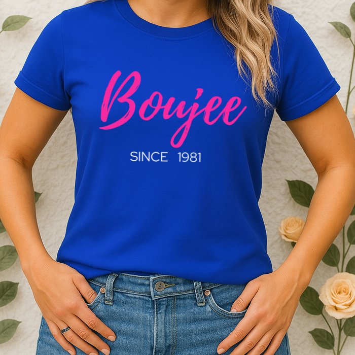 Classy Boujee Since 1981 Gift Womens T-Shirt