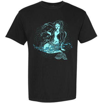 Cute Boho Space Galaxy Mermaid Garment-Dyed Heavyweight T-Shirt