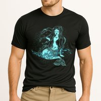 Cute Boho Space Galaxy Mermaid Performance Shirt
