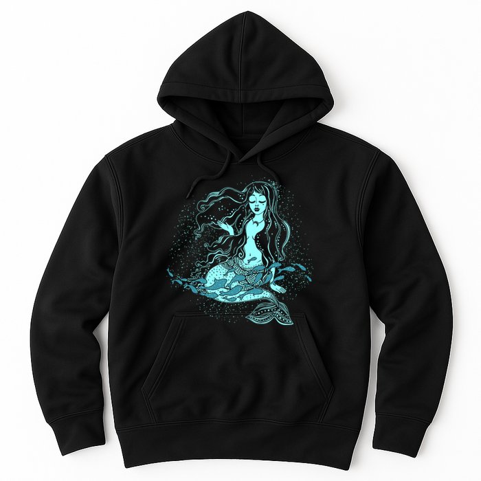 Cute Boho Space Galaxy Mermaid Hoodie