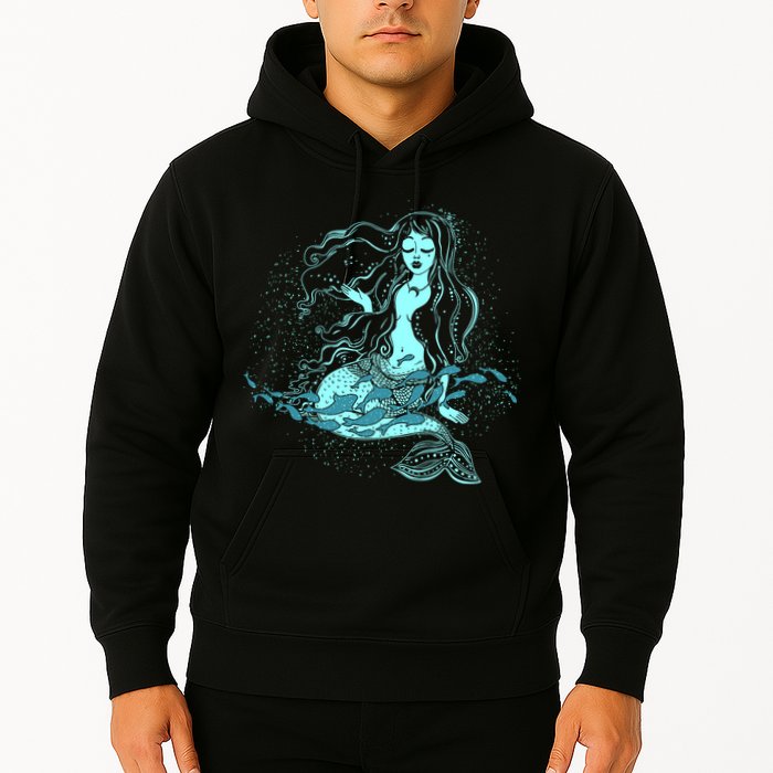 Cute Boho Space Galaxy Mermaid Hoodie