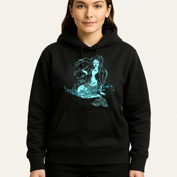Cute Boho Space Galaxy Mermaid Hoodie