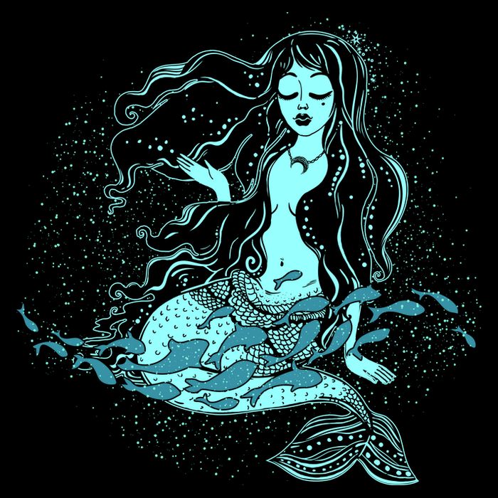 Cute Boho Space Galaxy Mermaid Impact Tech Backpack