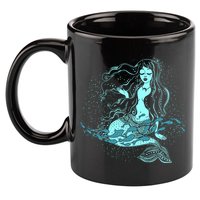 Cute Boho Space Galaxy Mermaid 11oz C Handle Ceramic Mug