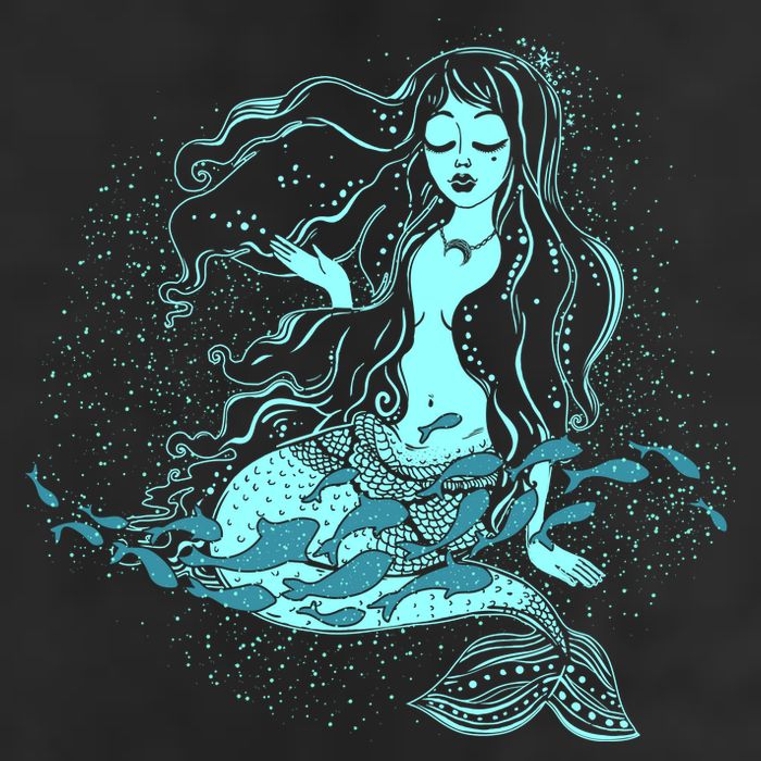 Cute Boho Space Galaxy Mermaid 25L Jumbo Tote
