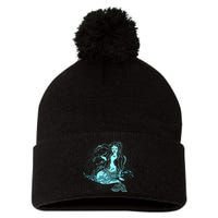 Cute Boho Space Galaxy Mermaid Pom Pom 12in Knit Beanie