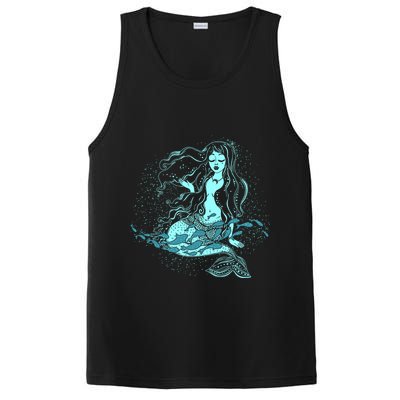 Cute Boho Space Galaxy Mermaid PosiCharge Competitor Tank