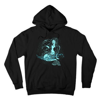 Cute Boho Space Galaxy Mermaid Tall Hoodie