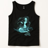 Cute Boho Space Galaxy Mermaid Tank Top