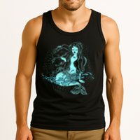 Cute Boho Space Galaxy Mermaid Tank Top