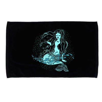 Cute Boho Space Galaxy Mermaid Microfiber Hand Towel